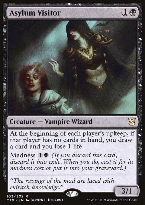 Asylum Visitor, Commander 2019 #103, Magic: The Gathering card