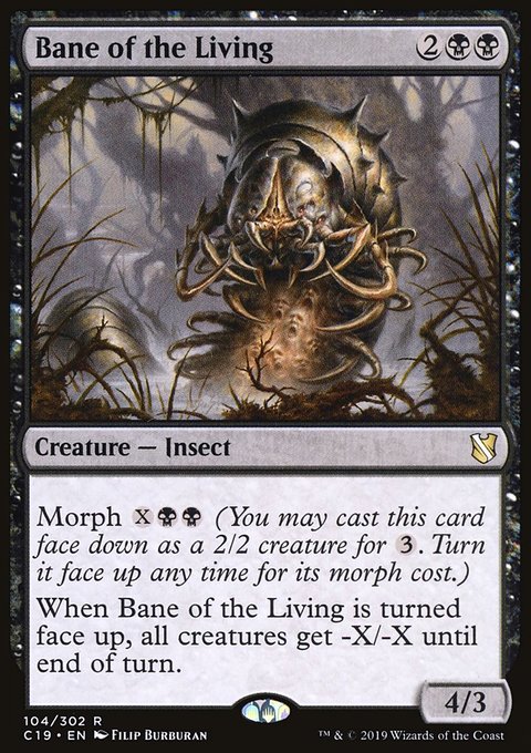 Bane of the Living, Commander 2019 #104, Magic: The Gathering card