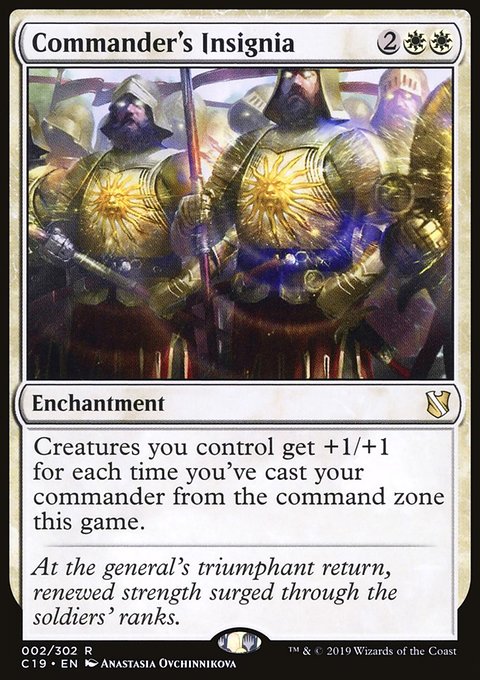 Commander's Insignia, Commander 2019 #2, Magic: The Gathering card