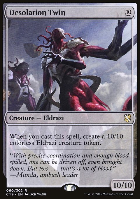 Desolation Twin, Commander 2019 #60, Magic: The Gathering card