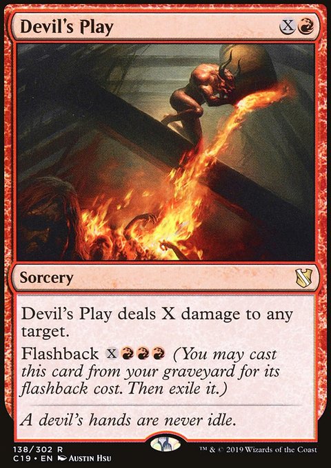 Devil's Play, Commander 2019 #138, Magic: The Gathering card