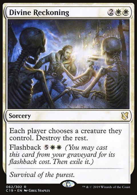 Divine Reckoning, Commander 2019 #62, Magic: The Gathering card