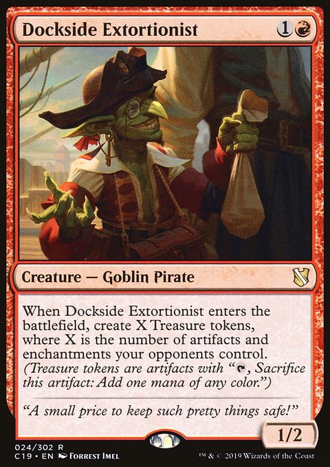 Dockside Extortionist, Commander 2019 #24, Magic: The Gathering card