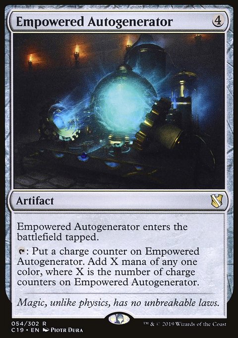 Empowered Autogenerator, Commander 2019 #54, Magic: The Gathering card