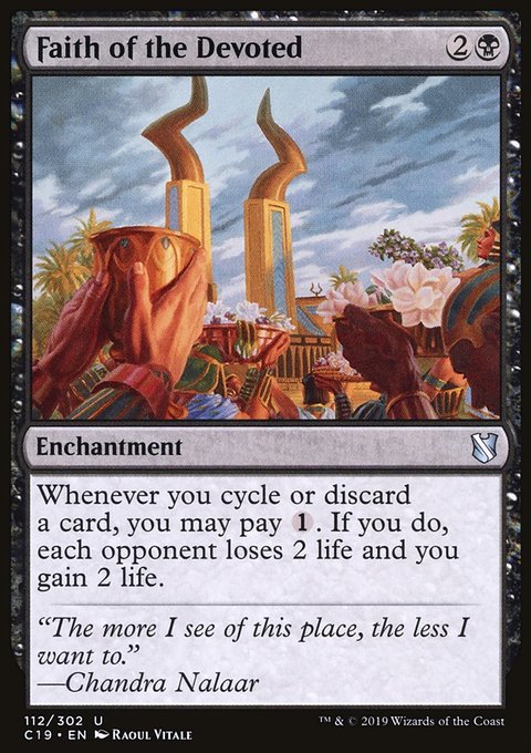 Faith of the Devoted, Commander 2019 #112, Magic: The Gathering card