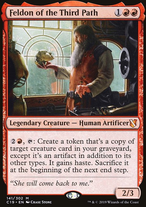 Feldon of the Third Path, Commander 2019 #141, Magic: The Gathering card
