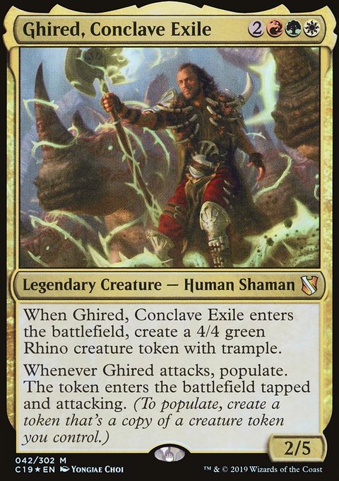 Ghired, Conclave Exile, Commander 2019 #42, Magic: The Gathering card