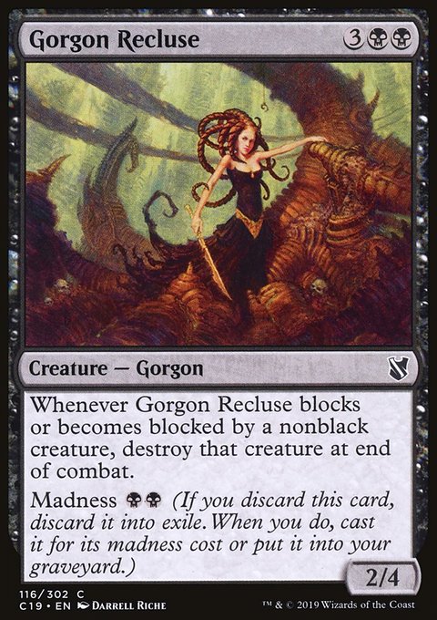 Gorgon Recluse, Commander 2019 #116, Magic: The Gathering card
