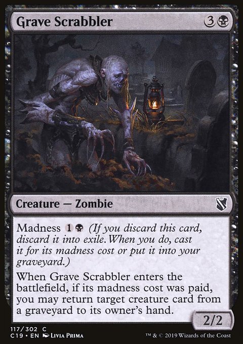 Grave Scrabbler, Commander 2019 #117, Magic: The Gathering card