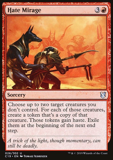 Hate Mirage, Commander 2019 #26, Magic: The Gathering card