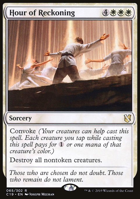 Hour of Reckoning, Commander 2019 #65, Magic: The Gathering card