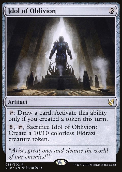 Idol of Oblivion, Commander 2019 #55, Magic: The Gathering card