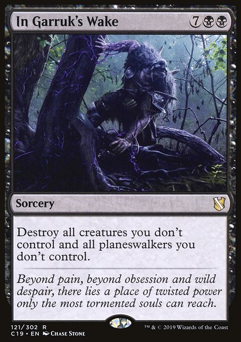 In Garruk's Wake, Commander 2019 #121, Magic: The Gathering card