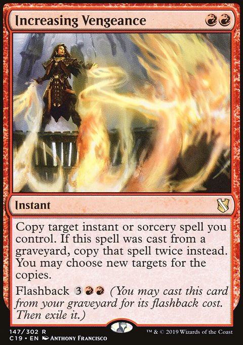 Increasing Vengeance, Commander 2019 #147, Magic: The Gathering card