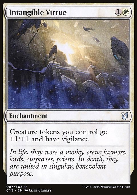 Intangible Virtue, Commander 2019 #67, Magic: The Gathering card