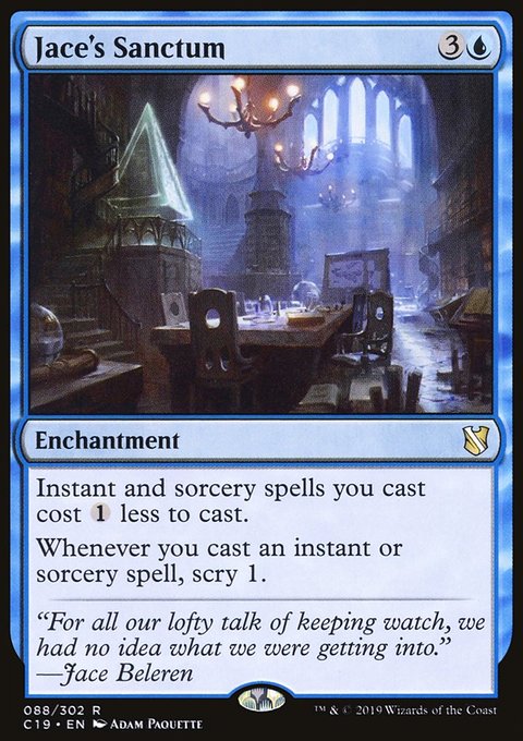 Jace's Sanctum, Commander 2019 #88, Magic: The Gathering card