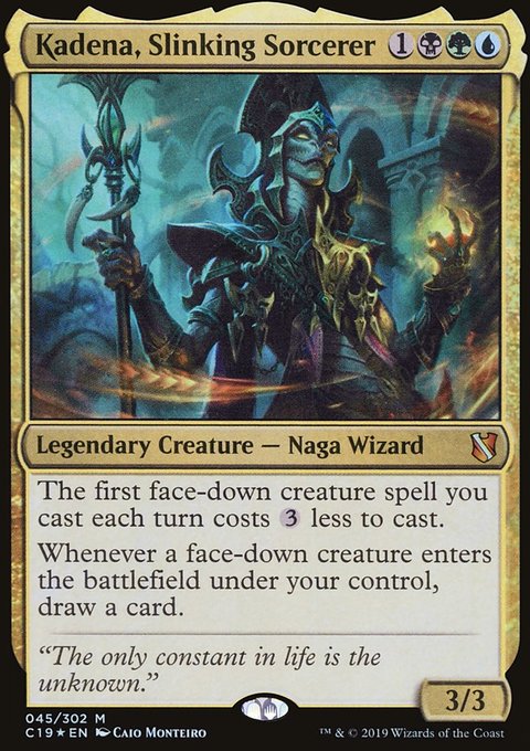 Kadena, Slinking Sorcerer, Commander 2019 #45, Magic: The Gathering card