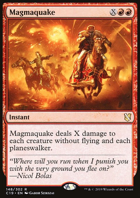 Magmaquake, Commander 2019 #148, Magic: The Gathering card