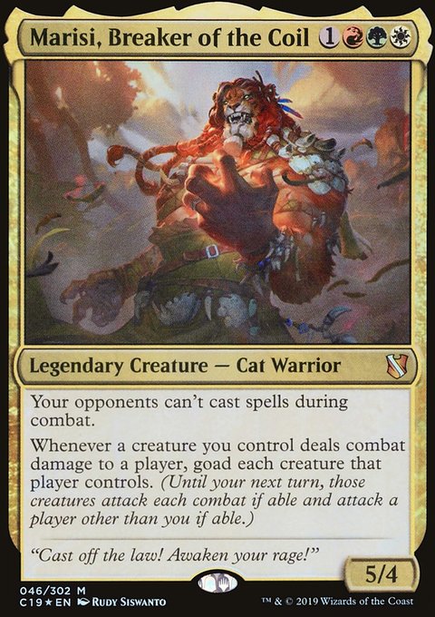 Marisi, Breaker of the Coil, Commander 2019 #46, Magic: The Gathering card