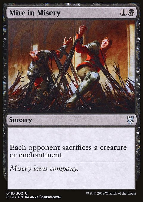 Mire in Misery, Commander 2019 #19, Magic: The Gathering card