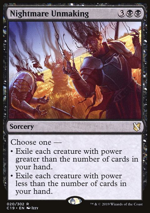 Nightmare Unmaking, Commander 2019 #20, Magic: The Gathering card