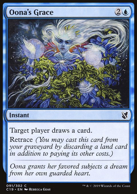 Oona's Grace, Commander 2019 #91, Magic: The Gathering card