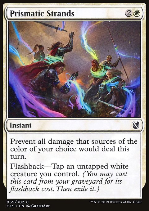 Prismatic Strands, Commander 2019 #69, Magic: The Gathering card