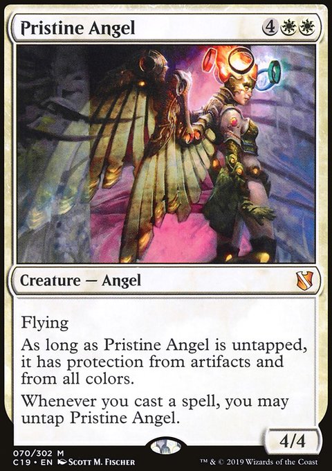 Pristine Angel, Commander 2019 #70, Magic: The Gathering card