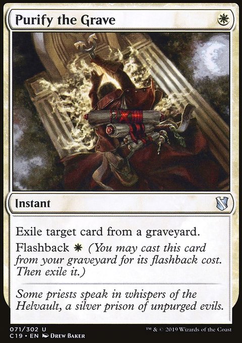 Purify the Grave, Commander 2019 #71, Magic: The Gathering card