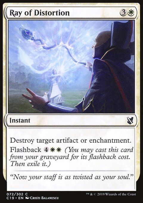 Ray of Distortion, Commander 2019 #72, Magic: The Gathering card