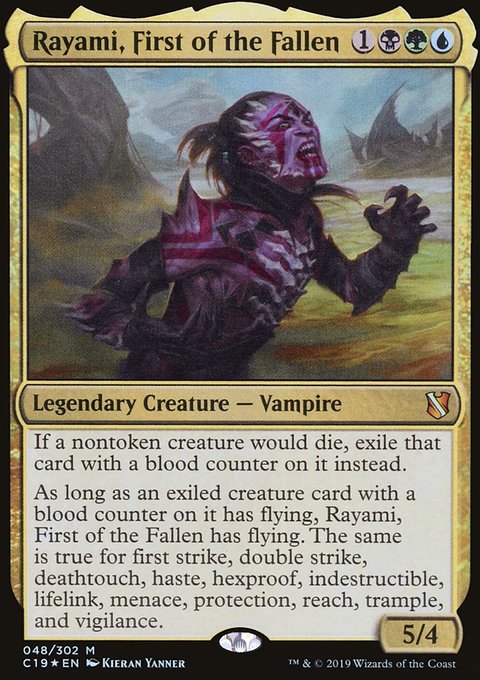 Rayami, First of the Fallen, Commander 2019 #48, Magic: The Gathering card