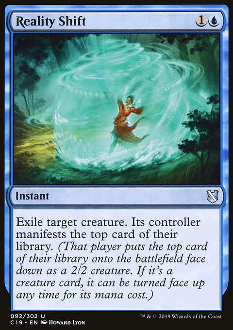 Reality Shift, Commander 2019 #92, Magic: The Gathering card
