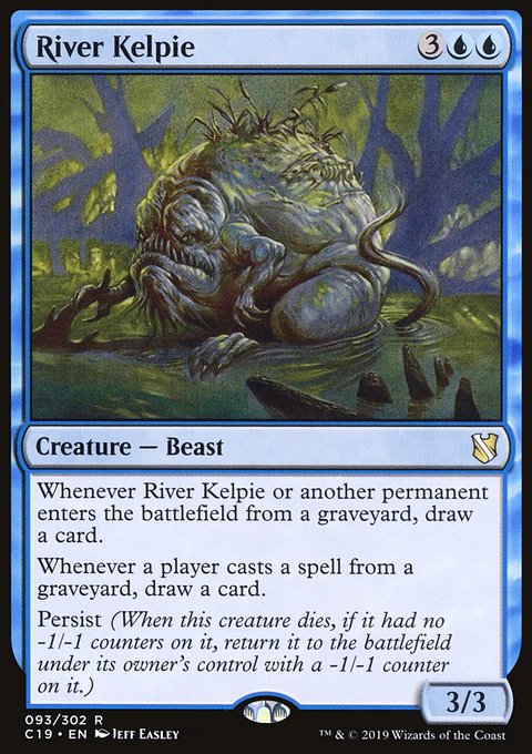 River Kelpie, Commander 2019 #93, Magic: The Gathering card