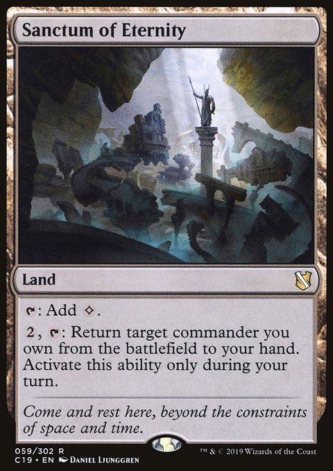 Sanctum of Eternity, Commander 2019 #59, Magic: The Gathering card