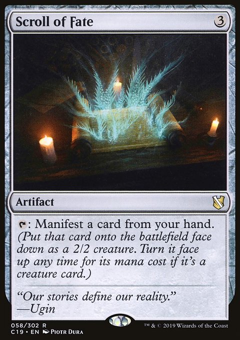 Scroll of Fate, Commander 2019 #58, Magic: The Gathering card