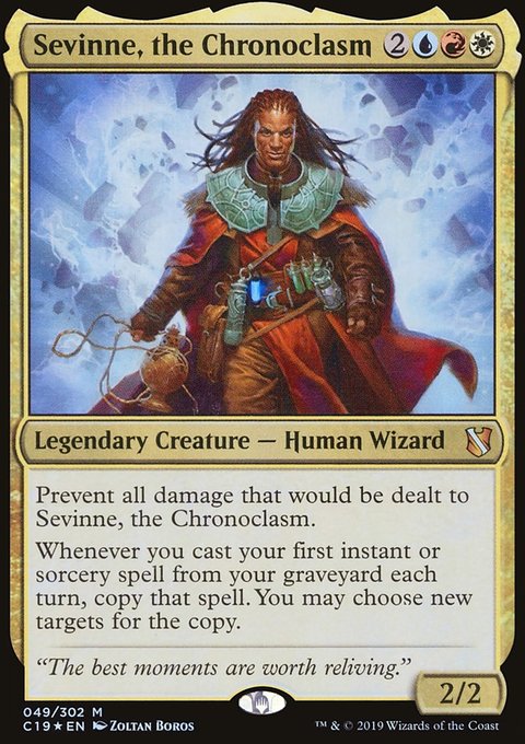Sevinne, the Chronoclasm, Commander 2019 #49, Magic: The Gathering card