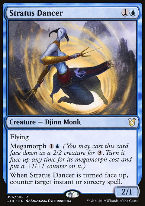 Stratus Dancer, Commander 2019 #96, Magic: The Gathering card