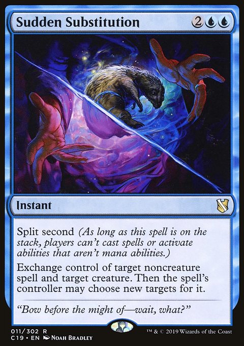 Sudden Substitution, Commander 2019 #11, Magic: The Gathering card