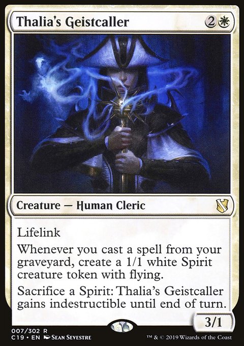 Thalia's Geistcaller, Commander 2019 #7, Magic: The Gathering card