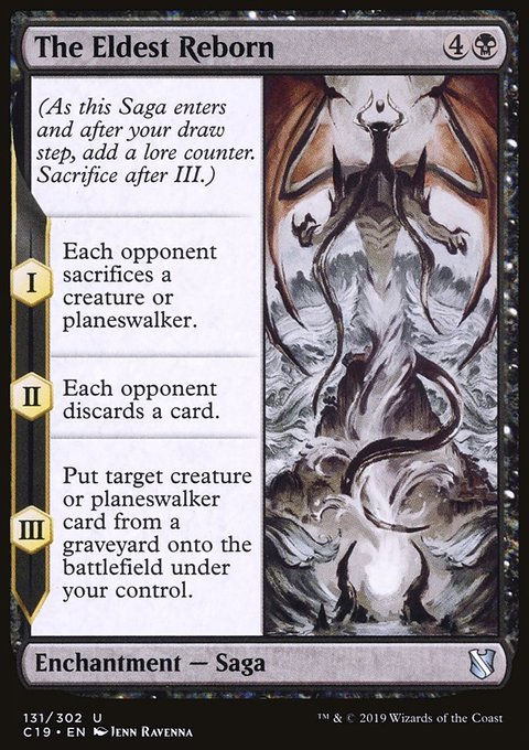 The Eldest Reborn, Commander 2019 #131, Magic: The Gathering card