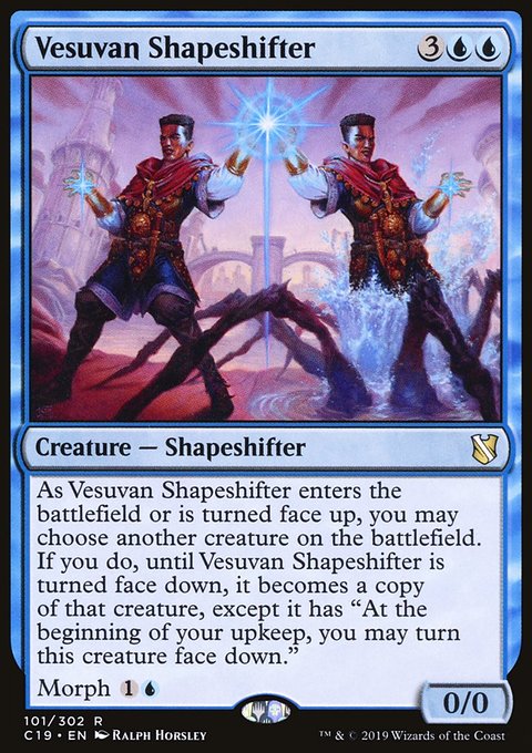 Vesuvan Shapeshifter, Commander 2019 #101, Magic: The Gathering card