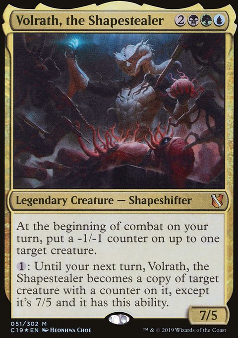 Volrath, the Shapestealer, Commander 2019 #51, Magic: The Gathering card