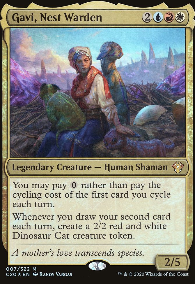 Gavi, Nest Warden, Commander 2020 Oversized #7, Magic: The Gathering card