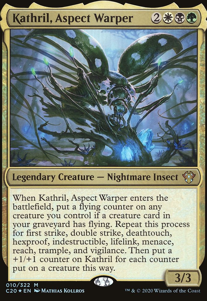 Kathril, Aspect Warper, Commander 2020 Oversized #10, Magic: The Gathering card