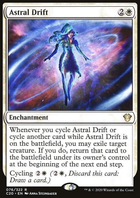 Astral Drift, Commander 2020 #76, Magic: The Gathering card