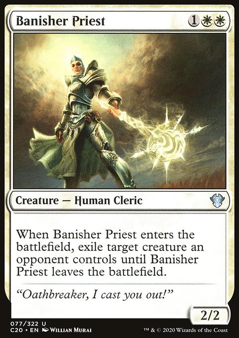 Banisher Priest, Commander 2020 #77, Magic: The Gathering card