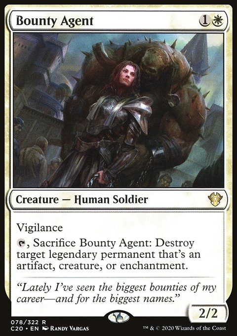 Bounty Agent, Commander 2020 #78, Magic: The Gathering card