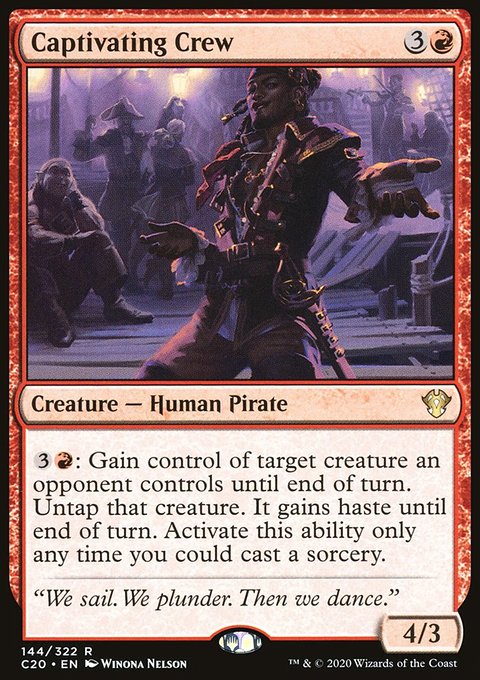 Captivating Crew, Commander 2020 #144, Magic: The Gathering card