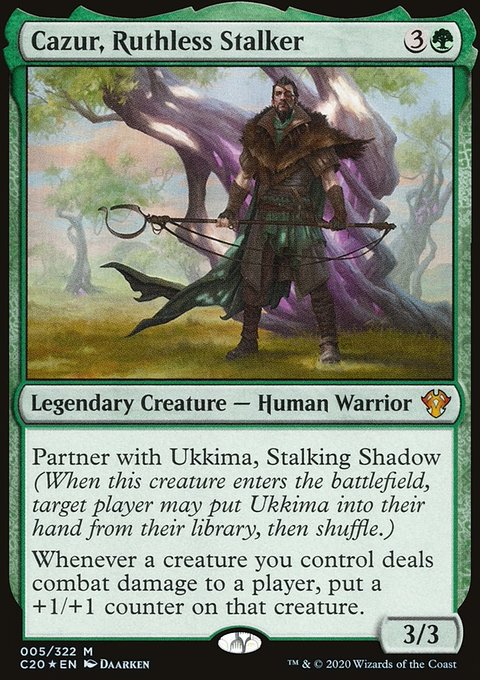 Cazur, Ruthless Stalker, Commander 2020 #5, Magic: The Gathering card
