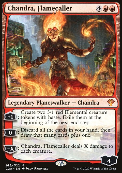 Chandra, Flamecaller, Commander 2020 #145, Magic: The Gathering card